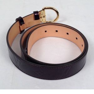 Louis Vuitton Accessories - Louis Vuitton Amarente Vernis belt size 90 Louis Vuitton Accessories - Louis Vuitton Amarente Vernis belt size 90